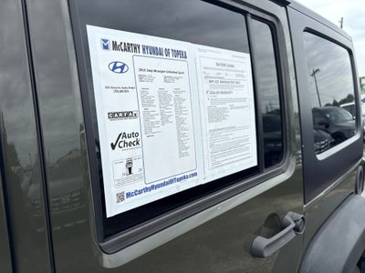 2015 Jeep Wrangler Unlimited Sport