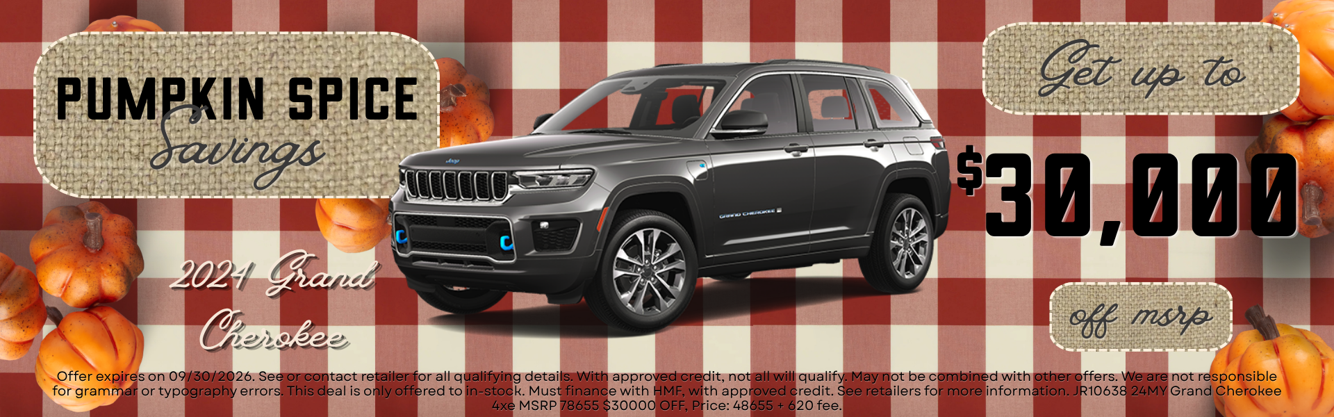 Pumpkin Spice Savings on 2024 Grand Cherokee 